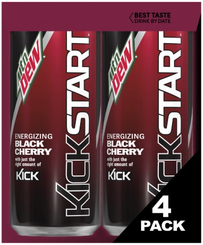 Mountain Dew Kickstart Black Cherry Perspective: right