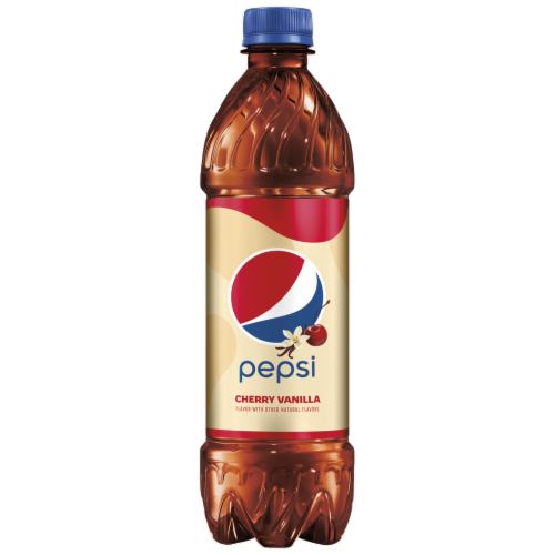 Pepsi Cola Wild Cherry Vanilla Soda Perspective: right