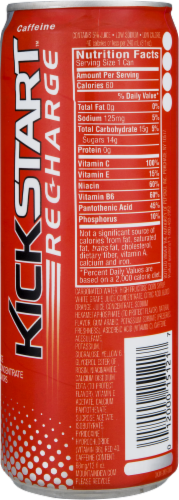 Mountain Dew Kickstart Recharge Blood Orange Drink Perspective: right