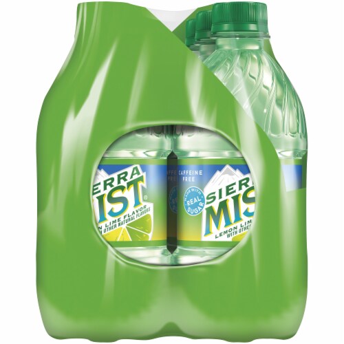 Sierra Mist Lemon Lime Flavored Soda Bottles Perspective: right