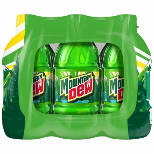 Mountain Dew Soda Bottles Perspective: right