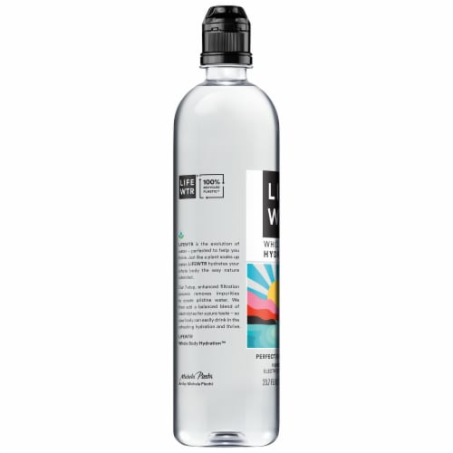 LIFEWTR Purified Bottled Water Perspective: right