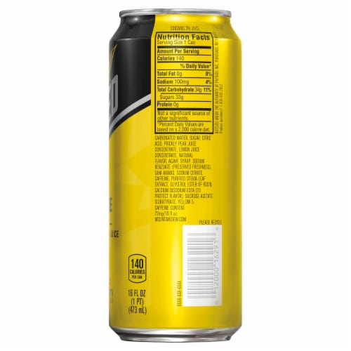 Mountain Dew Spiked Original Citrus Lemonade Perspective: right
