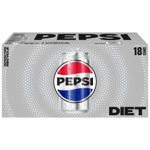 Diet Pepsi Cola® Soda Cans Perspective: right