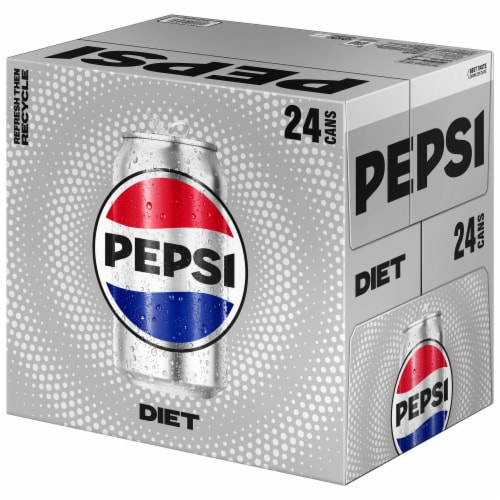 Diet Pepsi Cola® Soda Cans Perspective: right