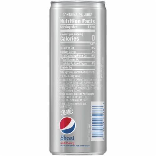 Diet Pepsi® Wild Cherry Cola Soda Perspective: right