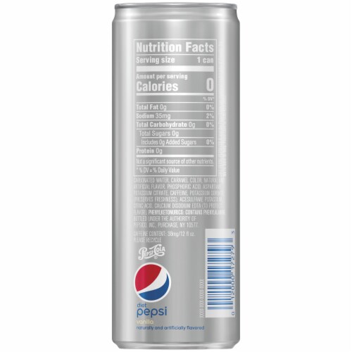 Diet Pepsi Vanilla Soda 12 Fl Oz Baker S