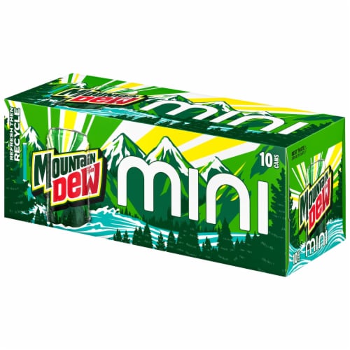Mountain Dew® Soda Mini Cans Perspective: right