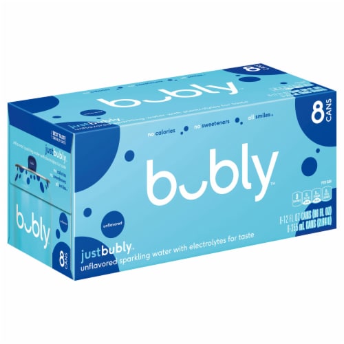 Bubly™ Just Bubly™ Sparkling Water Cans Perspective: right