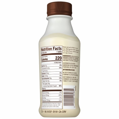 Starbucks® Vanilla Latte Iced Coffee Espresso Beverage Perspective: right