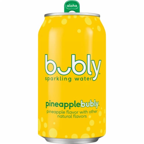 Bubly™ Pineapple Flavored Sparkling Water Cans Perspective: right