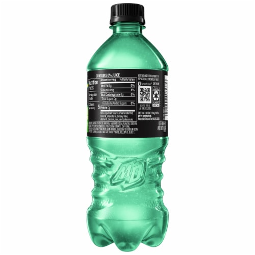 Mountain Dew® Zero Sugar Baja Blast Soda Bottle Perspective: right