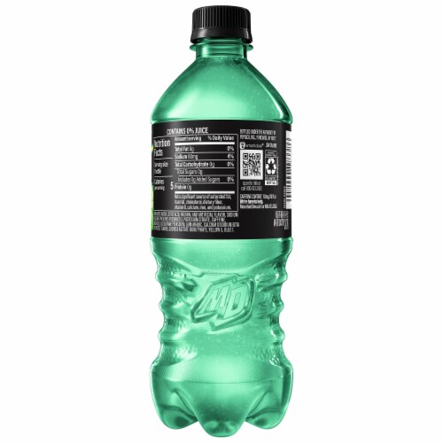 Mountain Dew® Zero Sugar Baja Blast Soda Bottle Perspective: right