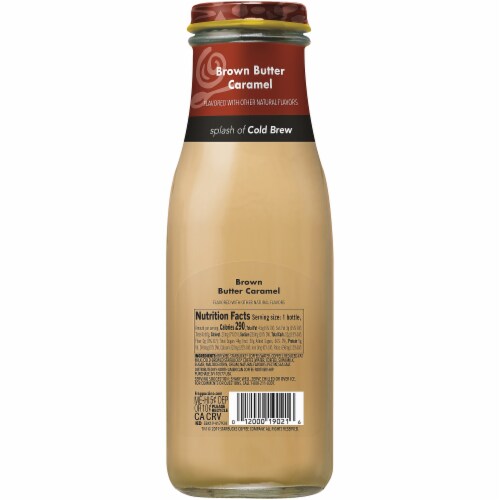 Starbucks® Frappuccino Brown Butter Caramel with Cold Brew Iced Coffee Drink Perspective: right