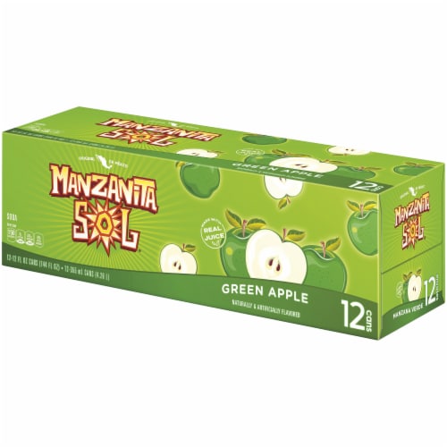 Manzanita Sol Soda Green Apple Soda Perspective: right
