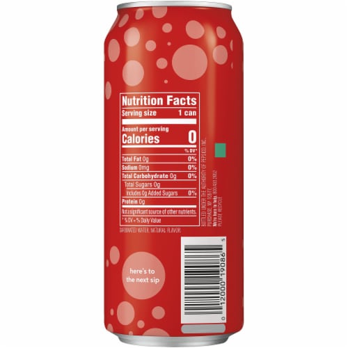 Bubly™ Strawberry Flavored Sparkling Water Can Perspective: right
