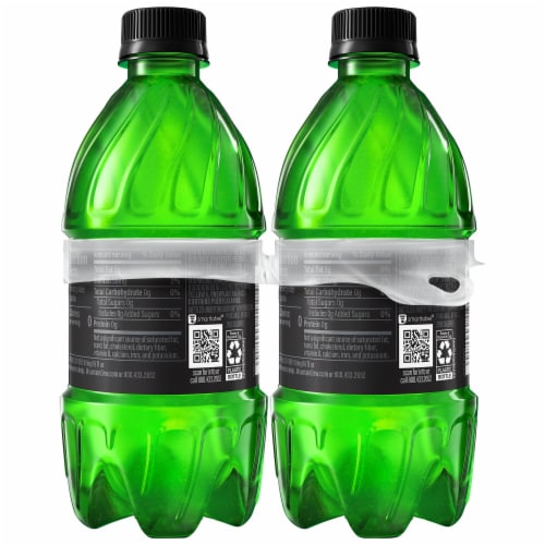 Mountain Dew Zero Sugar Soda Bottles Perspective: right
