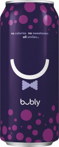 Bubly™ Blackberry Flavored Sparkling Water Can Perspective: right