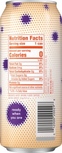 Bubly™ Bounce Caffeinated Mango Passionfruit Flavored Sparkling Water Can Perspective: right
