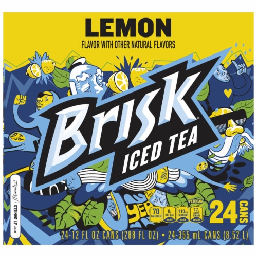 Brisk Iced Tea Lemon Perspective: right
