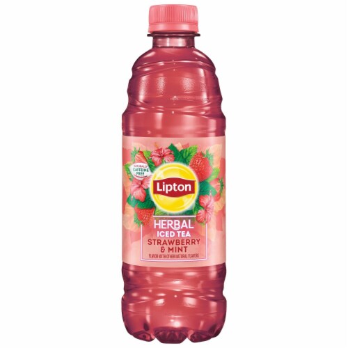 Lipton Herbal Strawberry & Mint Herbal Iced Tea Perspective: right