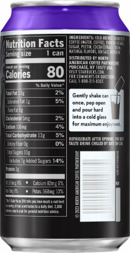 Starbucks® Nitro Cold Brew Dark Cocoa Sweet Cream Premium Iced Coffee Drink Perspective: right