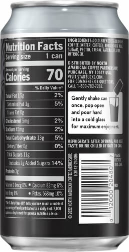 Starbucks® Nitro Cold Brew Premium Coffee Drink Perspective: right