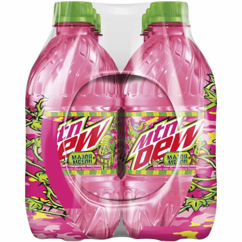 Mountain Dew® Major Melon Soda Bottles Perspective: right