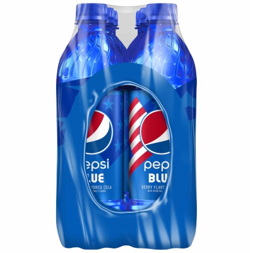Pepsi Blue Berry Cola Soda Bottles Perspective: right