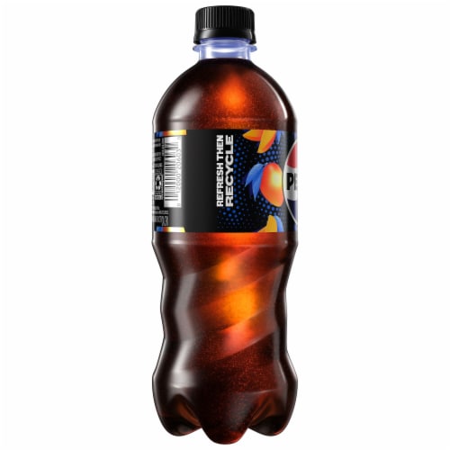 Pepsi Cola® Zero Sugar Mango Flavored Soda Bottle Perspective: right