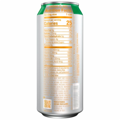 Mountain Dew® Tropical Sunrise Energy Drink Can Perspective: right