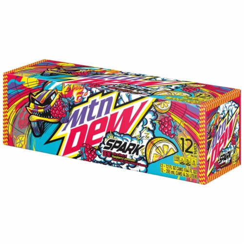 Mountain Dew® Spark Soda Cans Perspective: right