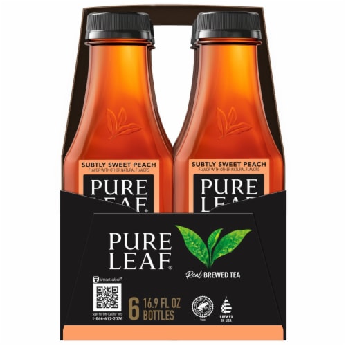 Pure Leaf Subtly Sweet Peach Iced Tea Perspective: right