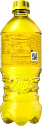 Mountain Dew Baja Gold Pineapple Soda Perspective: right