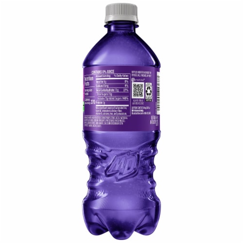 Mountain Dew® Purple Thunder Soda Bottle Perspective: right