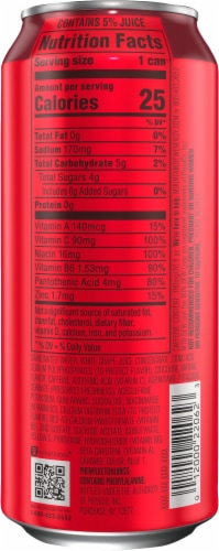 Mountain Dew® Code Red Energy Drink Can Perspective: right