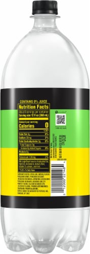 Starry Zero Sugar Lemon Lime Soda Bottle Perspective: right