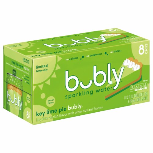 Bubly™ Key Lime Flavored Sparkling Water Cans Perspective: right