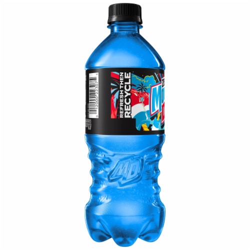 Mountain Dew Zero Sugar Summer Freeze Soda Bottle Perspective: right