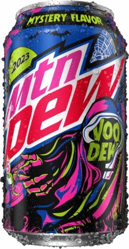 Mountain Dew® Voo Dew Mystery Flavor Soda Cans Perspective: right