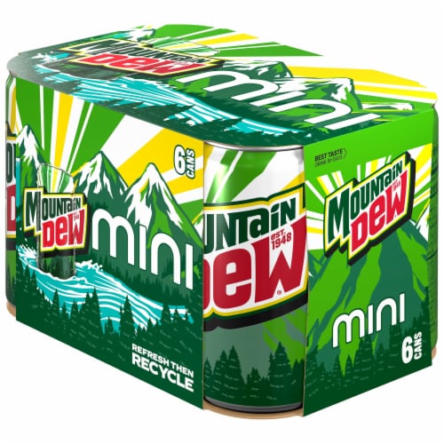 Mtn Dew Soda Citrus 7.5 Fl Oz 6 Count Perspective: right