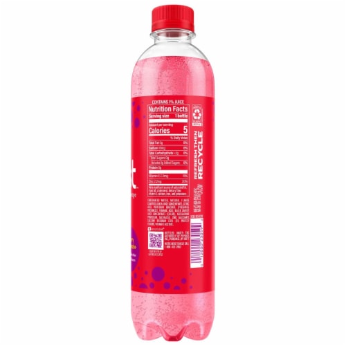Bubly® Burst Cherry Lemonade Sparkling Water Bottle Perspective: right