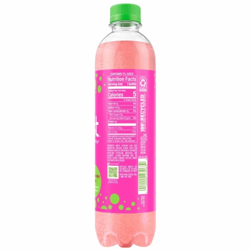 Bubly® Burst Watermelon Lime Sparkling Water Bottle Perspective: right