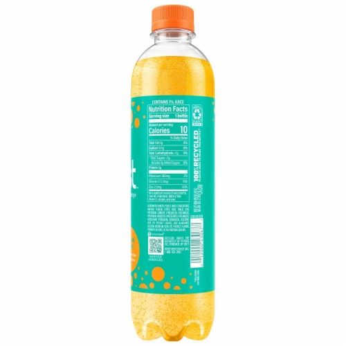 Bubly® Burst Tropical Punch Sparkling Water Bottle Perspective: right