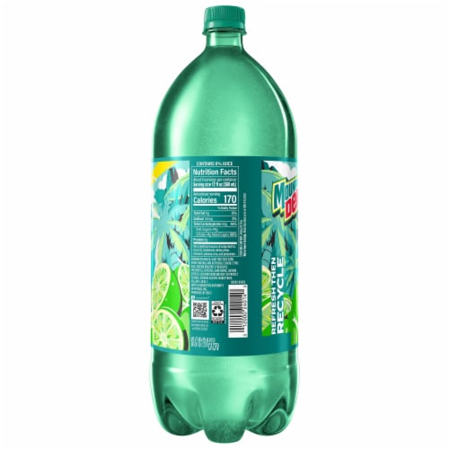 Mountain Dew® Baja Blast Soda Bottle Perspective: right