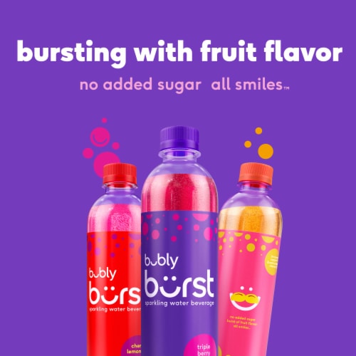 Bubly Burst Sparkling Water Beverage Mango Lime Perspective: right