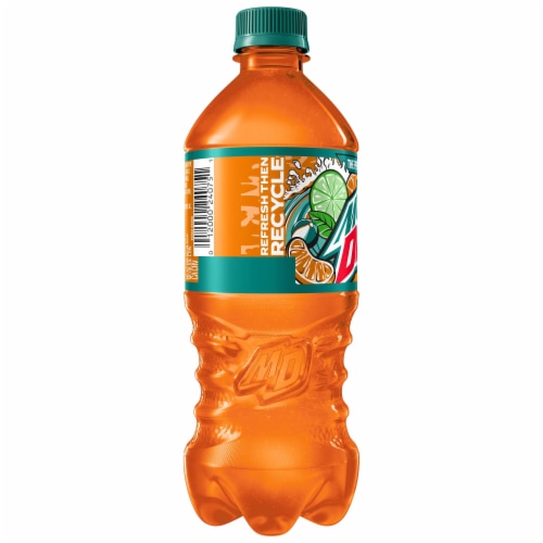Mountain Dew® Baja Blast Cabo Citrus Soda Bottle Perspective: right
