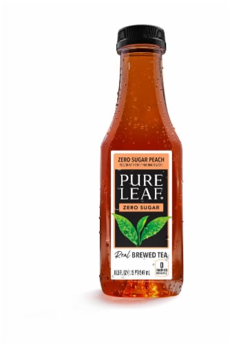 Pure Leaf® Diet Peach Black Iced Tea Bottle Perspective: right
