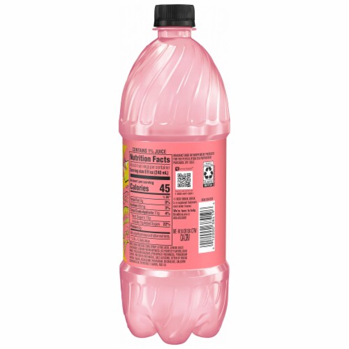 Brisk Pink Lemonade Juice Drink 1 Liter Perspective: right