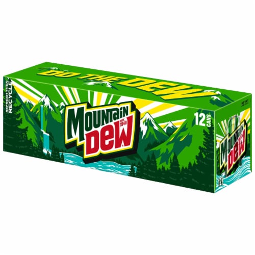 Mountain Dew® Soda Cans Perspective: right